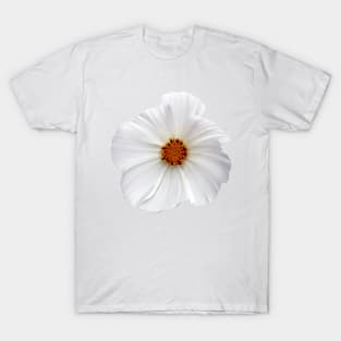 White Wildflower Daisy macro T-Shirt